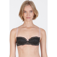 Little Women Midnight Ribbon Non-Wired Balconette Padded Bra