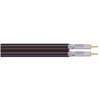 Dual RG6 Coaxial Cable 100m Drum – Dual Satellite Coax Cable Reel Black