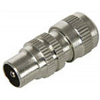 Coax Plug TV Aerial Plug Aluminium 10 Pack