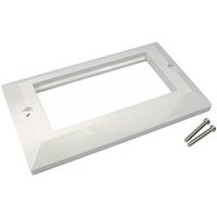 Quad 4 Port Faceplate Frame for Euromod Wall Plate Modules