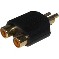 RCA / Phono Male to 2 x RCA/Phono Female Adapter