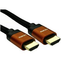 0.5m HDMI 2.1 Cable – 48Gbps 4k 120Hz / 8k 60Hz Orange Connector