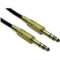 6.35mm Stereo Jack Cable TRS Male to Male 0.5m