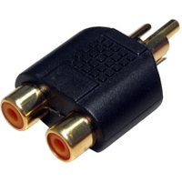 Phono Splitter Adapter 2x RCA Female to 1x RCA Male