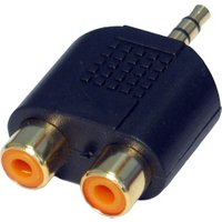 3.5mm Stereo male to 2x RCA-Female Adapter