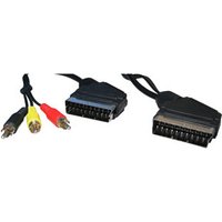 1.5m SCART to SCART Cable plus 3 Phono to 1.5m