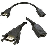Panel Mount HDMI Cable Female to Female 20cm