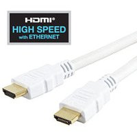 1.5m White HDMI Cable High Speed with Ethernet 1.4 2.0