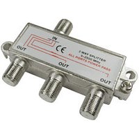 3 Way Satellite Splitter F-Type Coax