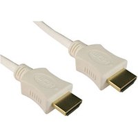 1m White HDMI Cable High Speed with Ethernet 1.4 2.0