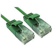 1.5m Slim Gigabit Network Cable CAT6 Low Smoke 2.8mm D Green