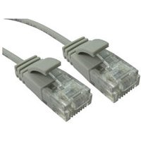 1.5m Slim Gigabit Network Cable CAT6 Low Smoke 2.8mm Grey