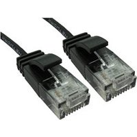 1.5m Slim Gigabit Ethernet Cable CAT6 Low Smoke 2.8mm D Black