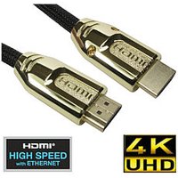 Nylon Braided 4k Premium Gold Fast HDMI Cable 0.5m