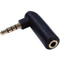 3.5mm (M) to 3.5mm (F) Right Angled Adapter