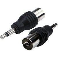 3.5mm Mono (M) to Coaxial (F) Adapter