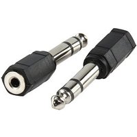 6.35mm Stereo Plug to 3.5mm Stereo Socket Adapter