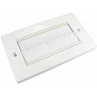 Dual Gang White Brush Plate