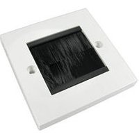 Brush Faceplate Single Gang Black