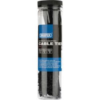 Draper Assorted Black Nylon Cable Ties Pack of 200