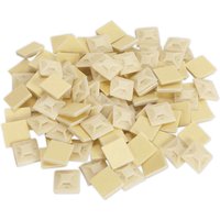 Sealey Self Adhesive Cable Tie Mounts White 20mm Pack of 100
