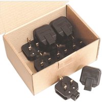 Sealey Heavy Duty Rubber Plug 13amp 240v Pack of 10