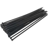 Sealey Black Cable Ties 350mm 7.6mm