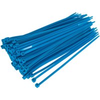 Sealey Cable Ties Blue Pack of 100 200mm 4.8mm