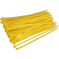 Sealey Cable Ties Yellow Pack of 100 200mm 4.8mm