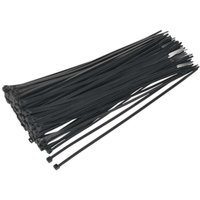 Sealey Black Cable Ties 300mm 4.8mm