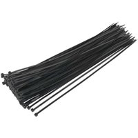 Sealey Black Cable Ties 380mm 4.8mm