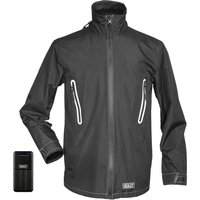 Sealey 5v Heated Rain Jacket and 10ah Power Bank Black XL