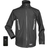 Sealey 5v Heated Rain Jacket and 10ah Power Bank Black S