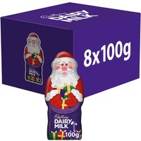 Cadbury Dairy Milk Hollow Chocolate Santa 100g (Box of 8)