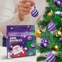 Cadbury Mini Baubles Chocolate Tree Decorations 72g