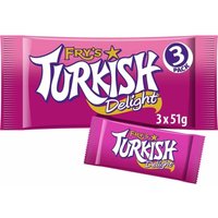 Fry’s Turkish Delight Chocolate Bar 51g (Pack of 3)