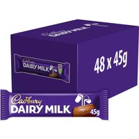 Cadbury Dairy Milk Chocolate Bar 45g (Box of 48)