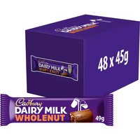 Dairy Milk Whole Nut Chocolate Bar 45g (Box of 48)