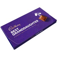 Cadbury Best Granddaughter Dairy Milk Chocolate Bar with Gift Envelope