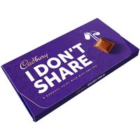 Cadbury I Dont share Dairy Milk Chocolate Bar with Gift Envelope
