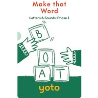 Letters & Sounds: Phase 1 – Make That Word – Yoto Card Used