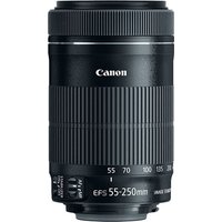 Canon EF-S 55-250mm f/4-5.6 IS Black Lens Used