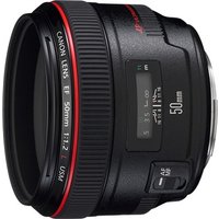 Canon EF 50mm f/1.2L USM Black Lens Used