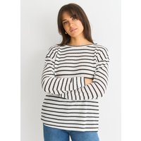 Mono Stripe Oversized Knit Jumper