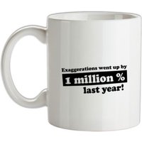 Exaggerations Went Up By A Million Percent Last Year! mug.