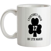 Everyone's irish on 17th March mug.