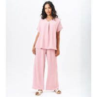 Blush V neck Oversized Top