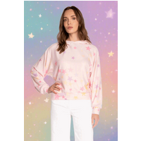 PJ Salvage Peach Party Star Hoodie Size: S Colour: Pink