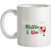 Christmas Time Mistletoe & Wine mug.