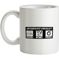 Archeology Checklist mug.
